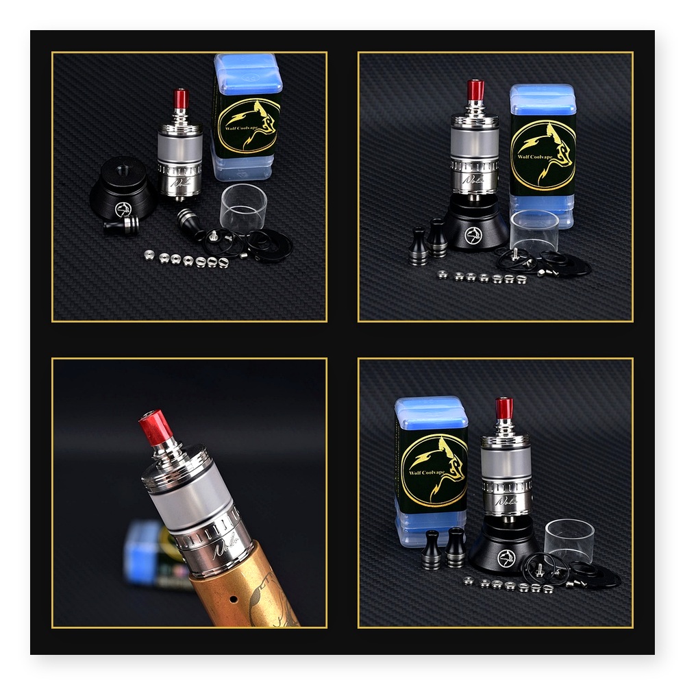 Vaping Air - Wolfcoolvape NOLA RTA 3.2ml Herbouwbare Atomizer