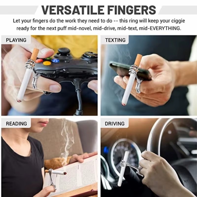 Grappige sigarettenhouder, roo - Vape Ring recensie en prijs