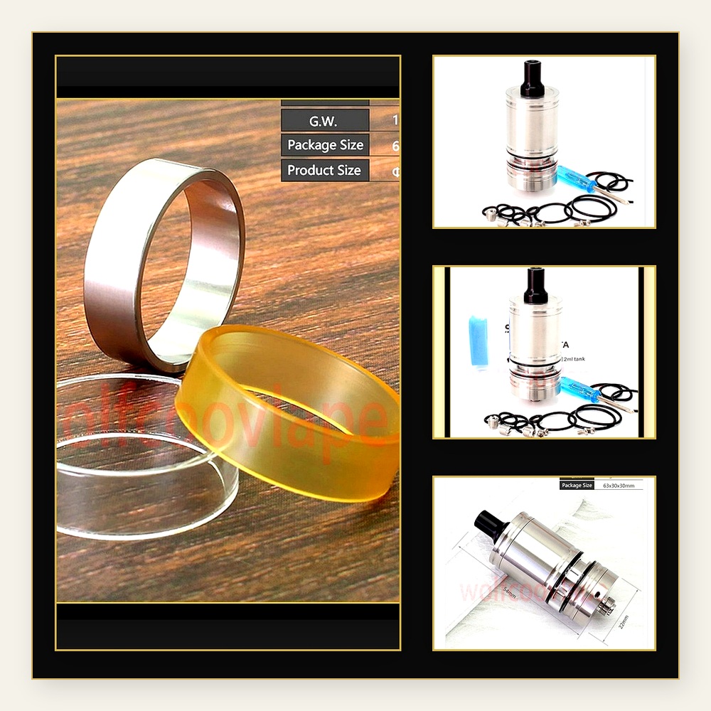 Wolfcoolvape Lindy RTA 5ml Tan - Vaping Air recensie en prijs