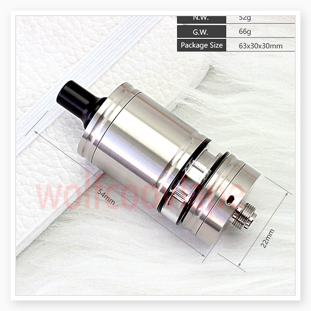 Wolfcoolvape Lindy RTA 5ml Tan - Vaping Air recensie en prijs