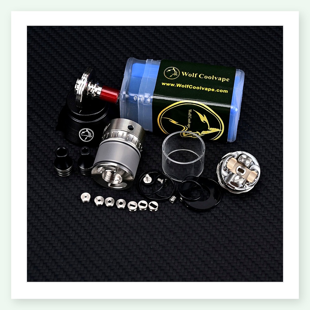 Wolfcoolvape NOLA RTA 3.2ml He - Vaping Air recensie en prijs
