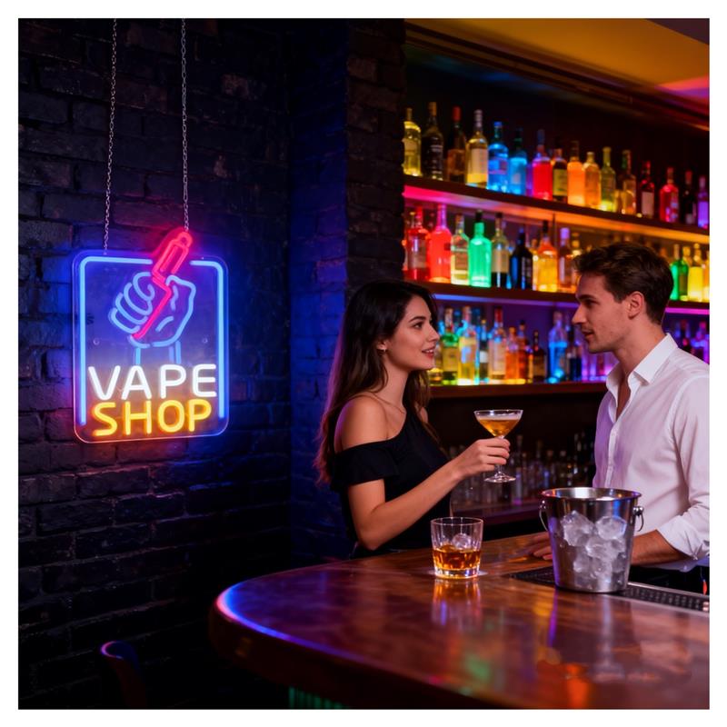 Vape Shop Neonbord Handvormig  - Vaping Store recensie en prijs