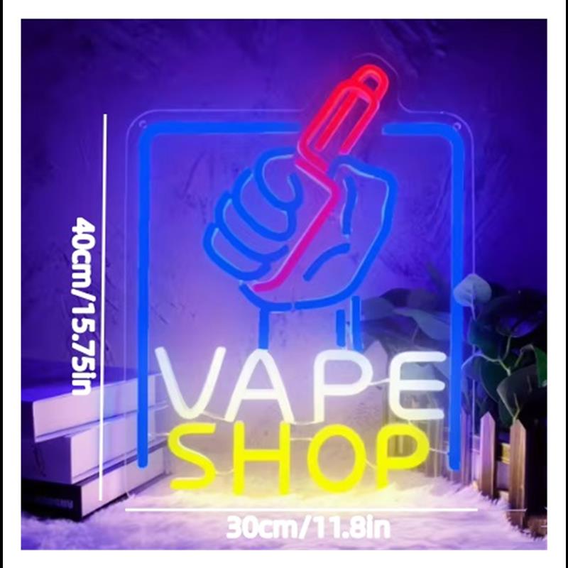 Vape Shop Neonbord Handvormig  - Vaping Store recensie en prijs